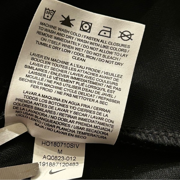 Nike Fleece Windrunner Full-Zip Hoodie Black Size Medium - Picture 6 of 6